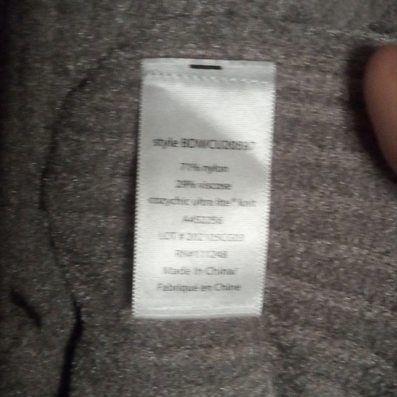 Barefoot Dreams Cozy Chic Ultra Lite Zip Up Hooded Poncho Top Gray Size Medium - Picture 7 of 8